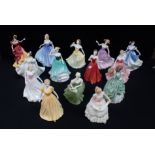 FOURTEEN ROYAL DOULTON FIGURINES