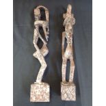 A PAIR OF AFRICAN FIGURES