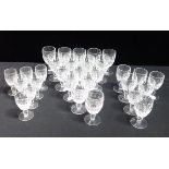 A SUITE OF WATERFORD COLLEEN PATTERN DRINKING GLASSES