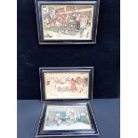 CECIL ALDIN: A PAIR OF PRINTS; 'THE HUNT BREAKFAST' AND 'THE HUNT SUPPER'