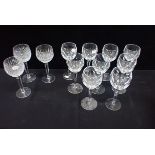 NINE WATERFORD SHEILA' HOCK GLASSES