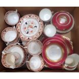 TWO ENGLISH BONE CHINA TEA SERVICES