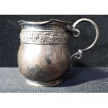 A GEORGE III SILVER MUG, REBECCA EMES AND EDWARD BARNARD