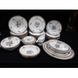 AN EDWARDIAN SPODE PART DINNER SERVICE, RETAILED BY GOODE & CO