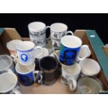 A COLLECTION OF WEDGWOOD COMMEMORATIVE MUGS