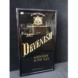 A JOHN DEVENISH GLASS SIGN