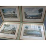 FOUR JAMAICAN SCENES, IN PAINTED AND GILT FRAMES