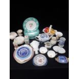 A COLLECTION OF 19TH CENTURY AND LATER CERAMICS