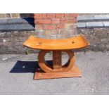 AN ASHANTI HARDWOOD STOOL