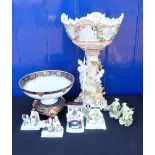 A LARGE CONTINENTAL PORCELAIN CENTREPIECE