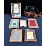 FIVE EARLY PHOTOGRAPHIC PRINTING FRAMES
