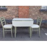A RETRO 1960s FORMICA-TOPPED KITCHEN TABLE