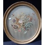 A 19TH CENTURY SILK WORK PICTURE