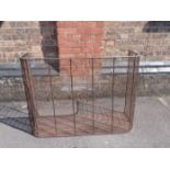 A VICTORIAN WIRE WORK NURSERY FIREGUARD