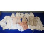 A QUANTITY OF 19TH CENTURY DOLLS CLOTHES