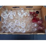 A COLLECTION OF DRINKING GLASSES