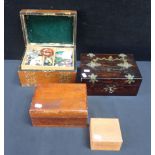 A VICTORIAN COROMANDEL JEWELLERY BOX WITH GOTHIC REVIVAL MOUNTS