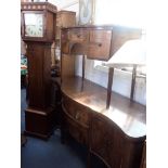 A GEORGE III MAHOGANY BOW-FRONT DRESSING TABLE