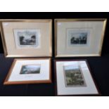 FOUR FRAMED PRINTS