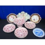 THREE 19TH CENTURY PORCELAIN COMPORTS