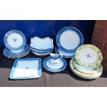 A QUANTITY OF HUTSCHENREUTHER 'MEDLEY' DINNER WARE, IN THREE PATTERNS;