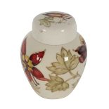 A MOORCROFT GINGER JAR AND COVER