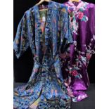 A VINTAGE CHINESE SILK DRESSING GOWN