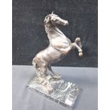 A BRONZE REARING HORSE BY ITALICA