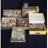 A COLLECTION OF VINTAGE WOODEN JIGSAWS