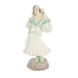 A PLANT TUSCAN BONE CHINA FIGURE - 'THE COSSACK'S DAUGHTER'