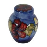 A MOORCROFT GINGER JAR AND COVER