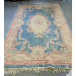 A BLUE GROUND CHINESE RUG