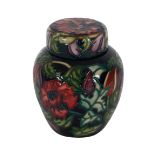 A MOORCROFT GINGER JAR AND COVER