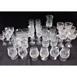 A SUITE OF TABLE GLASS, FOR SIX