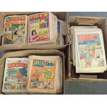 THREE BOXES OF 1970S AND 1980S UK COMICS