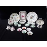 HEREND PORCELAIN: VARIOUS ITEMS, INCLUDING RABBITS