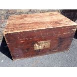A VICTORIAN TRAVELLING TRUNK