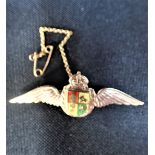 A SOUTH AFRICAN ROYAL AIRFORCE WINGS BADGE