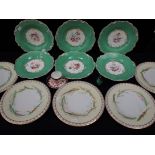 A COLLECTION OF VICTORIAN DESSERT PLATES