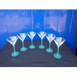 A SET OF SIX FRENCH NOILLY PRAT GLASSES