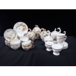 A JAPANESE EGGSHELL 'GEISHA' PART TEA SET