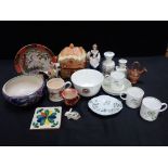 A COLLECTION OF MIXED CERAMICS