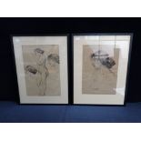 MARGARET JAMESON, EARLY 20TH CENTURY: TWO LIFE DRAWINGS