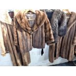 A RICHARD PAYNE FUR COAT AND SIMILAR JACKET