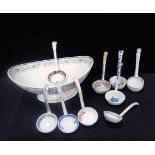 A COLLECTION OF VICTORIAN CERAMIC SAUCE LADLES