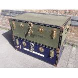 TWO VINTAGE 'OVERPOND' TRAVELLING TRUNKS