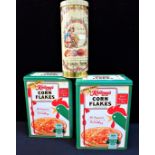 TWO KELLOGG'S TINS AND AMARETTI TIN