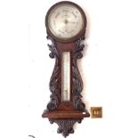 A ROSEWOOD CASED BAROMETER BY C.W. DIXEY