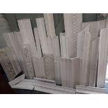 A QUANTITY OF PLASTER CEILING CORNICE PIECES