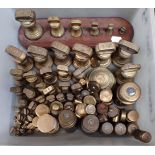 A QUANTITY OF BRASS 'BELL' WEIGHTS